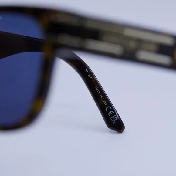 Dior DIORSIGNATURE S6U 20B0 Sunglasses Havana Square Frame, Blue Lenses - Picture 8 of 10